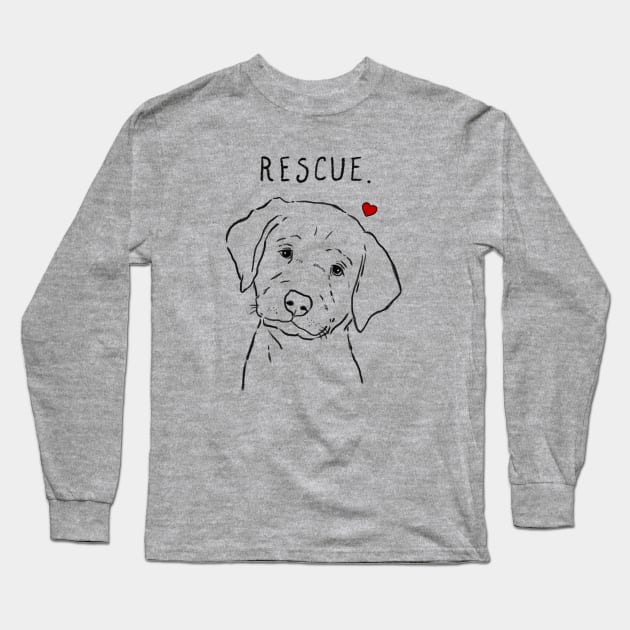 Rescue Lab Puppy, Adopt Don't Shop, Sweet Puppy Long Sleeve T-Shirt by sockdogs